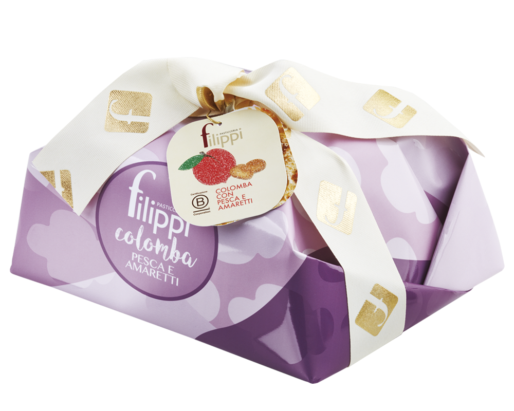 COLOMBA CON PESCA E AMARETTI GR 1000