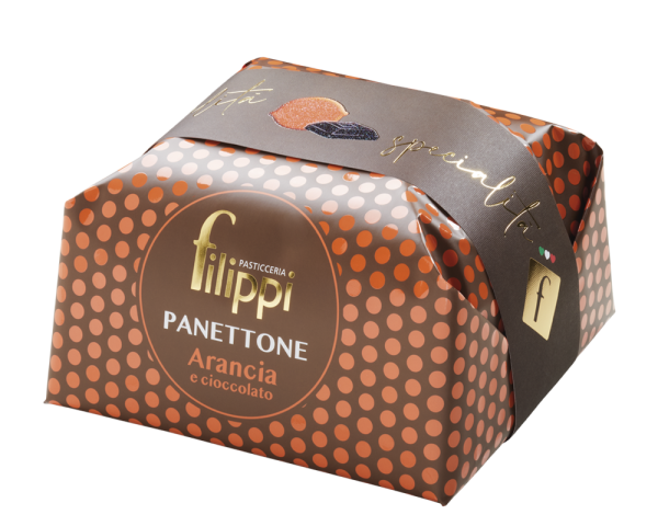 PANETTONE CON ARANCIA E CIOCCOLATO GR 500