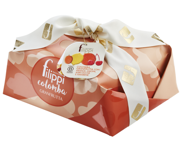 Colomba à l'orange, citron, abricots et cerises noires