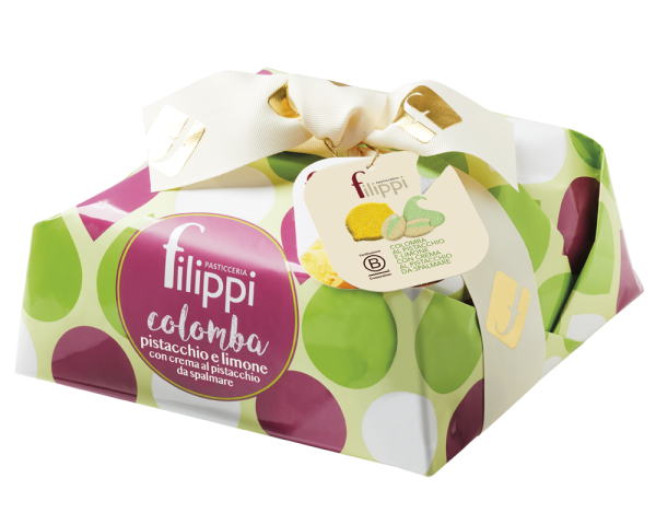 COLOMBA AL PISTACCHIO CON CREMA AL PISTACCHIO DA SPALMARE GR 750