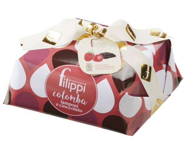 Colomba con lamponi e cioccolato fondente 1000g