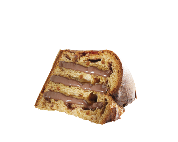 PANETTONE GIANDUIA CON ARANCIA CANDITA E CREMA GIANDUIA DA SPALMARE 1000